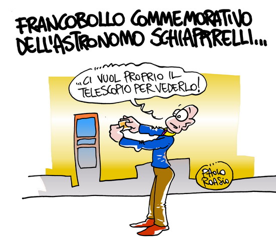 Un francobollo per Schiaparelli
