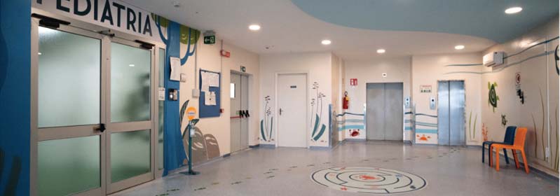 In Pediatria i muri prendono vita