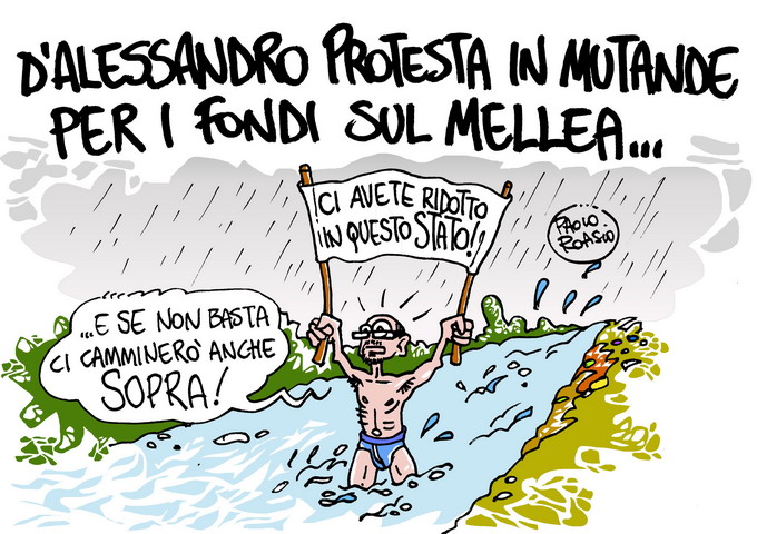 In mutande per il Mellea