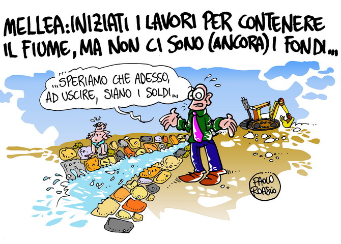Mellea: iniziati i lavori per il fiume