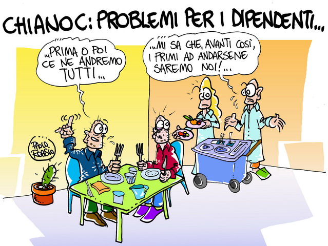 Chianoc: problemi per i dipendenti