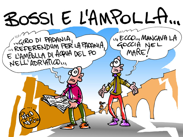 Bossi e l'ampolla
