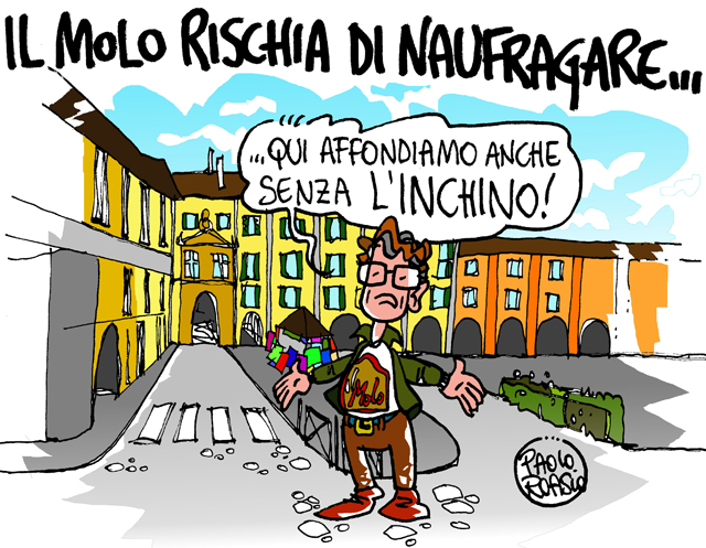 Il molo rischia di naufragare