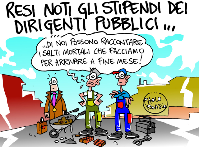 Gli stipendi dei dirigenti