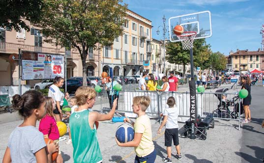In piazza per vivere lo sport