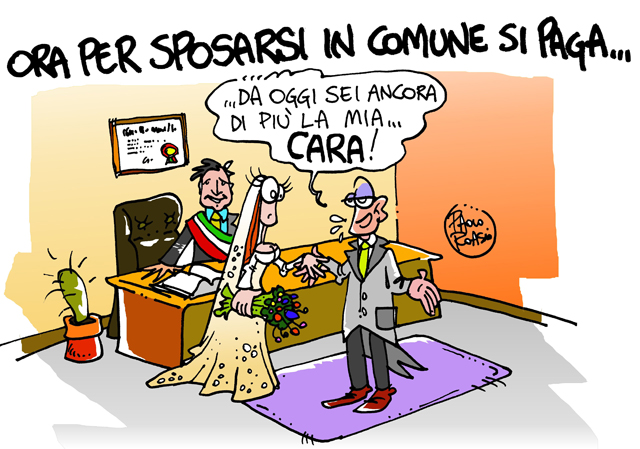 Si paga per sposarsi