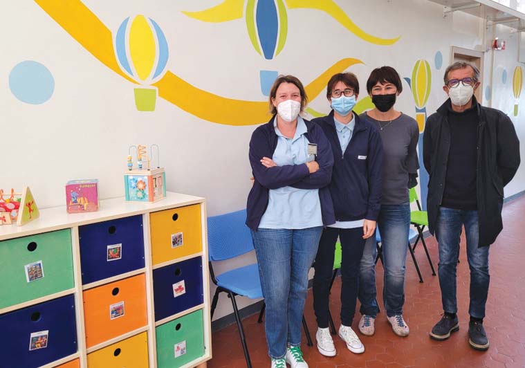 Il colore accoglie i piccoli pazienti
