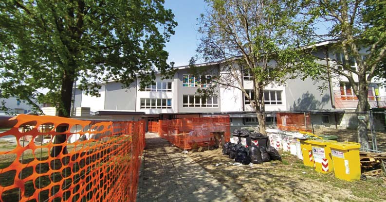 Scuola media, si rimuove il cantiere