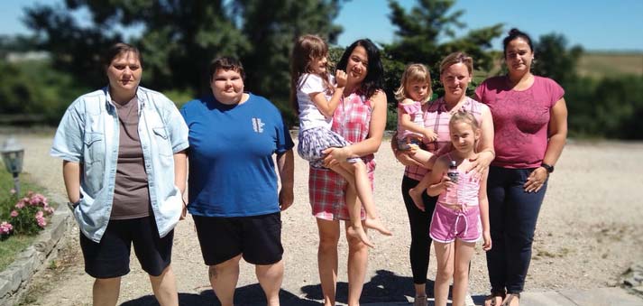 Le famiglie ucraine sono state trasferite