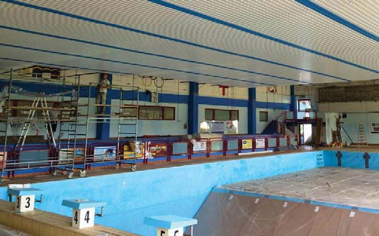Piscina, il tetto era mal messo