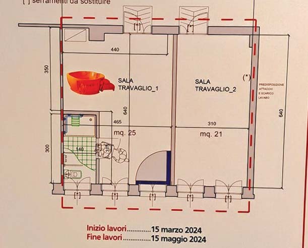 Stanno per nascere le nuove sale parto