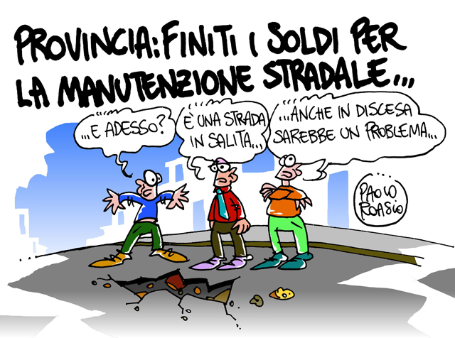 Provincia: finiti i soldi