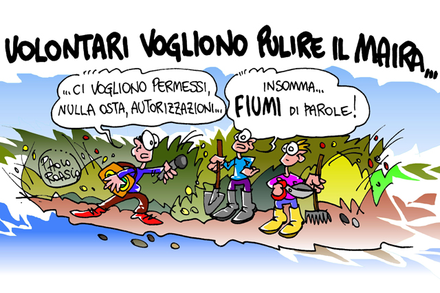 Volontari vogliono pulire il Maira