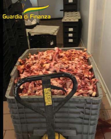 Tonnellata di carne sequestrata