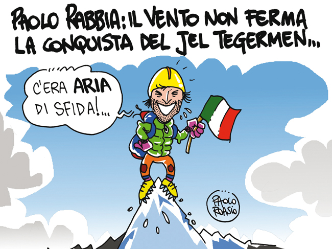 Paolo Rabbia: il vento non ferma la conquista del Jel Tegermen