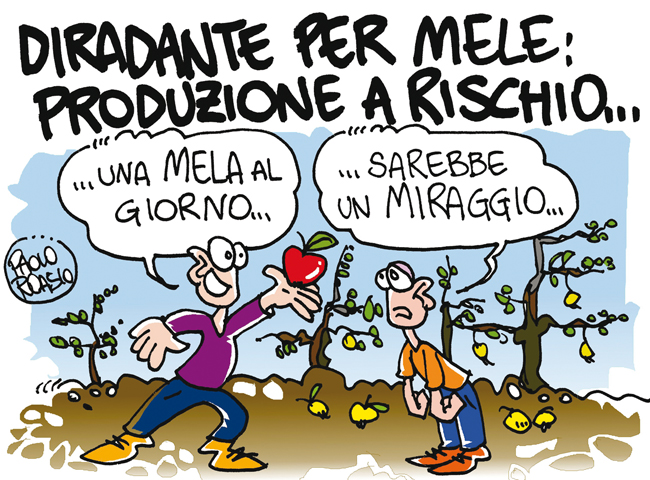 Diradante per mele: produzione a rischio
