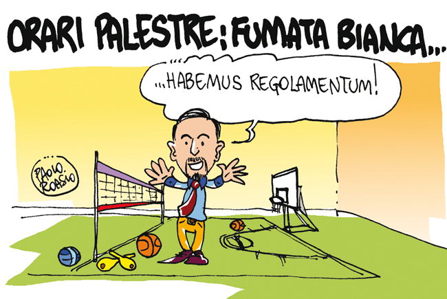 Orari palestre: fumata bianca