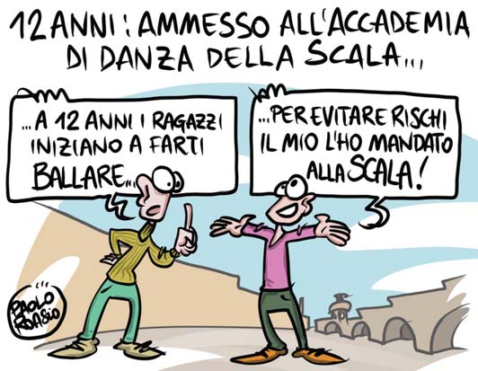 12 anni: ammesso all'accademia di danza della Scala