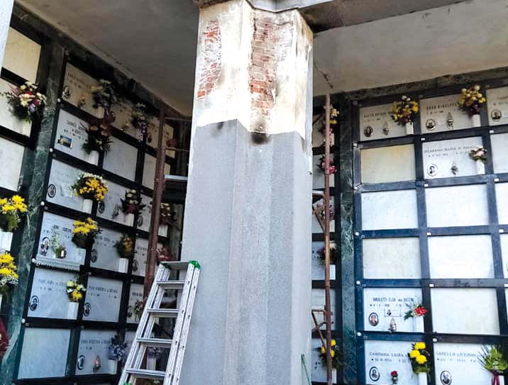 Cantieri al cimitero e alla Carmagnotta