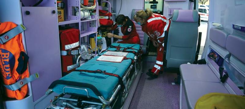 Precauzioni altissime in Croce Rossa