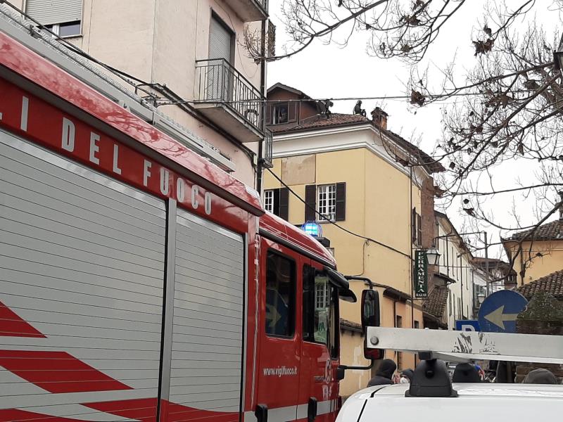 Incendio in via Fiume