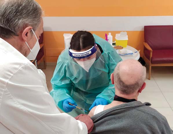 Primi vaccini alla San Giuseppe