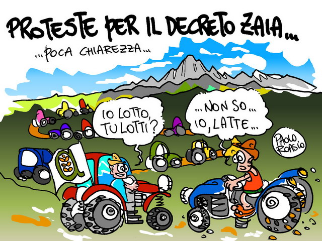 Proteste per il decreto Zaia